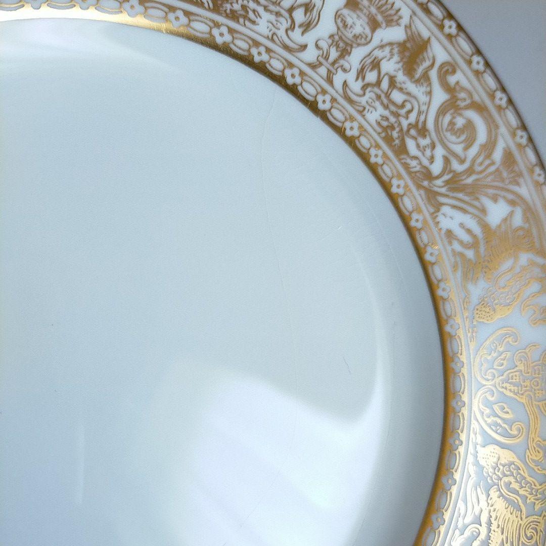 難あり 英国 Wedgwood ケーキプレート Gold Florentine イギリス ヴィンテージ アンティーク ウェッジウッド ゴールドフロレンティーン_画像5