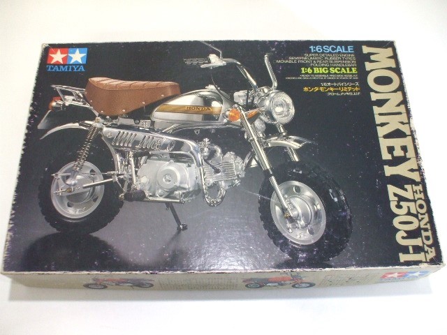 【元気堂】当時物 未組立 1/6 タミヤ HONDA ホンダ モンキー リミテッド MONKEY Z50J-I メッキモンキー 小鹿タミヤ _画像1