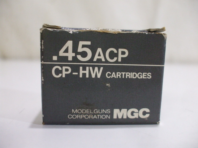 S04【元気堂】未発火 MGC 45ACP CP-HW カートリッジ 6発 薬莢 モデルガン ガバメント_画像2