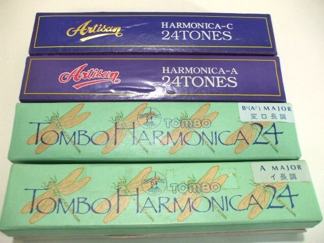 【元気堂】良品 TOMBO HARMONICA24 トンボ ハーモニカ C MAJOR 変ロ長調/イ長調 Artisan アルチザン 24TONES HARMONICA ハーモニカ 4点の画像4