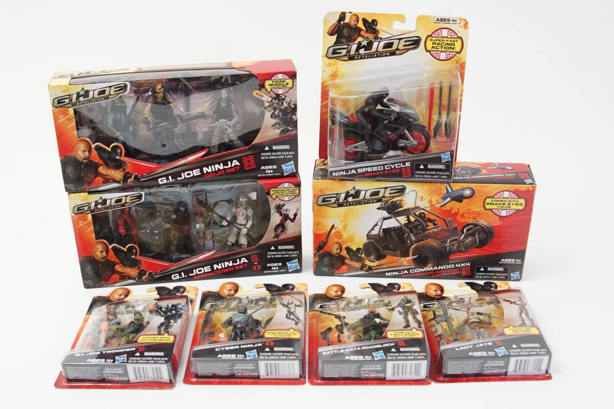 ハズブロ G.I.Joe Retaliation G.I.ジョー リタリエーション 3.75インチ アクションフィギュア ビークル 8個まとめてセット_画像1