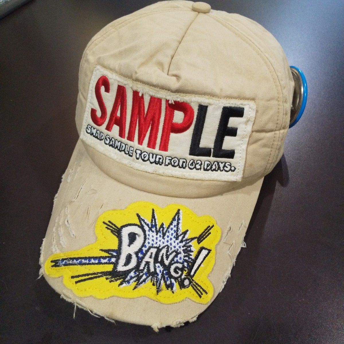 SAMPLE SMAP  キャップ 帽子 野球帽 ダメージ帽 ( 未使用 ) 【送料無料】    