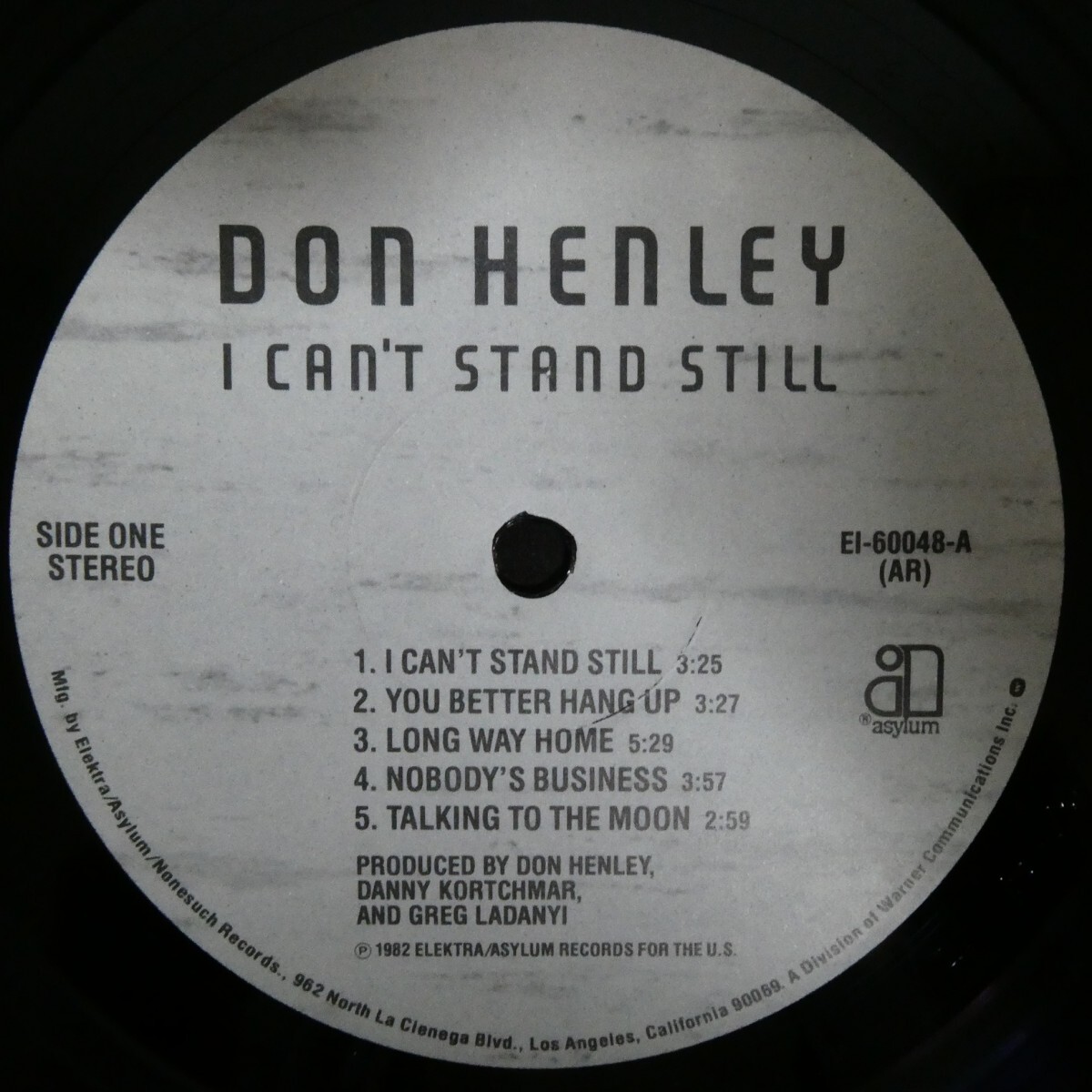 LP5279☆シュリンク/US/Asylum「Don Henley / I Can't Stand Still / EI-60048」_画像4