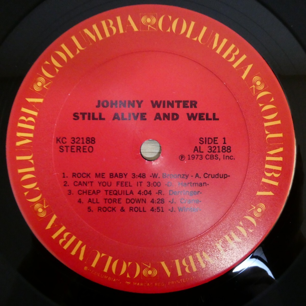 LP5380☆US/Columbia「Johnny Winter / Still Alive And Well / KC-32188」_画像4