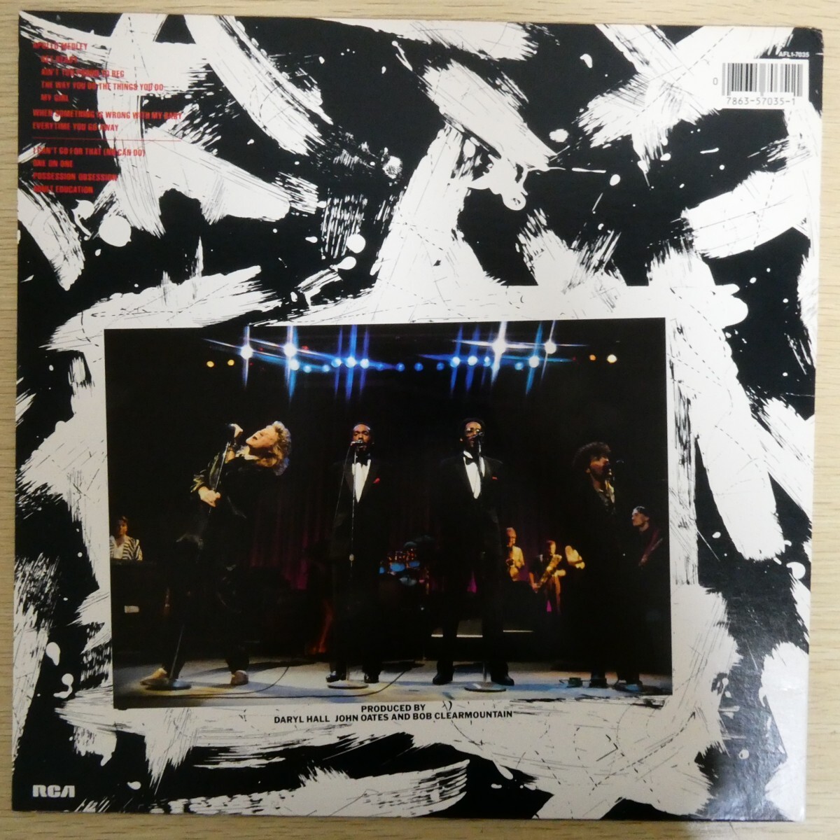 LP5430☆US/RCA「Daryl Hall & John Oates With David Ruffin & Eddie Kendrick / Live At The Apollo / AFl1-7035」_画像2