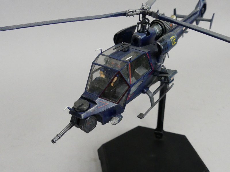 y331 Movie mechanism blue Thunder plastic model we The ring painting construction ending 