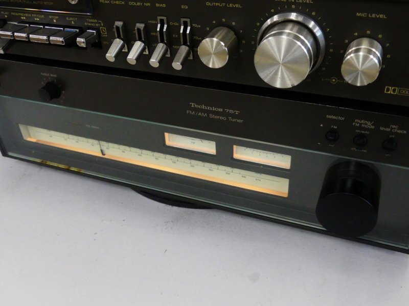 y393 Technics SH-3035 mixing amplifier RS-M50 cassette deck tuner ST-8075 three pcs together 