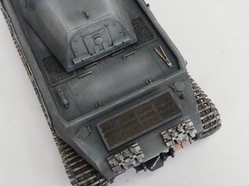 y326 ドイツ 計画重戦車 VK4502 (P)V 1/35 プラモ ウェザリング塗装 組立済み_画像10