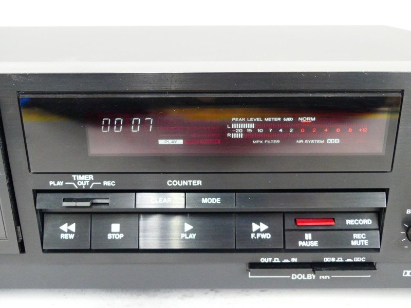 y389 美品 TASCAM タスカム 102 カセットデッキ 音出し確認済の画像4