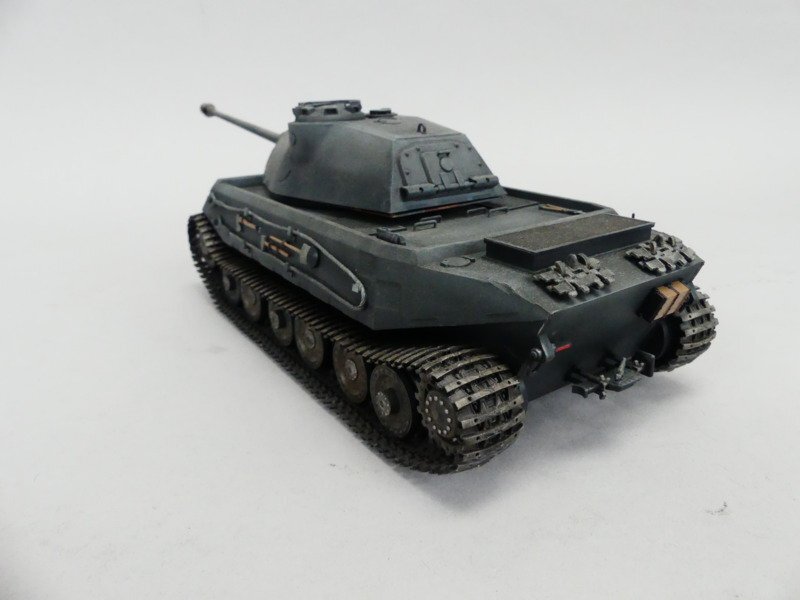 y326 ドイツ 計画重戦車 VK4502 (P)V 1/35 プラモ ウェザリング塗装 組立済み_画像8