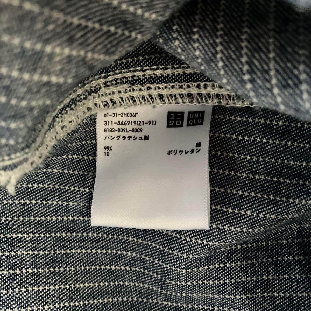 ユニクロ　デニムワークジャケット（ストライプ）size M　廃盤希少美品！！UNIQLO ② ユニクロ　