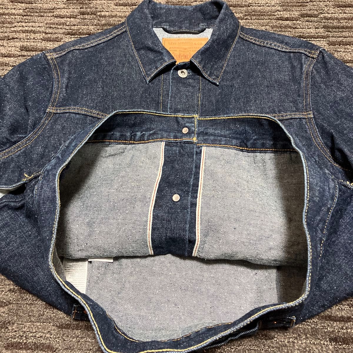 リーバイスプレミアム　1st大戦モデルタイプデニムジャケット　ネイビー　USsizeS Levi’spremium  希少美品！！