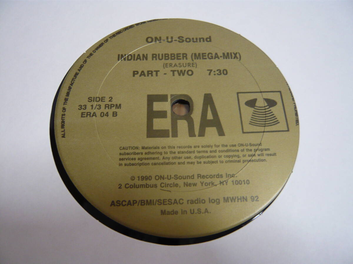 12 Erasure / Indian Rubber (Mega Mix) A Little Respect The Circus Sometimes ON-USound US盤 シュリンク 1990年 Unofficial Release_画像5