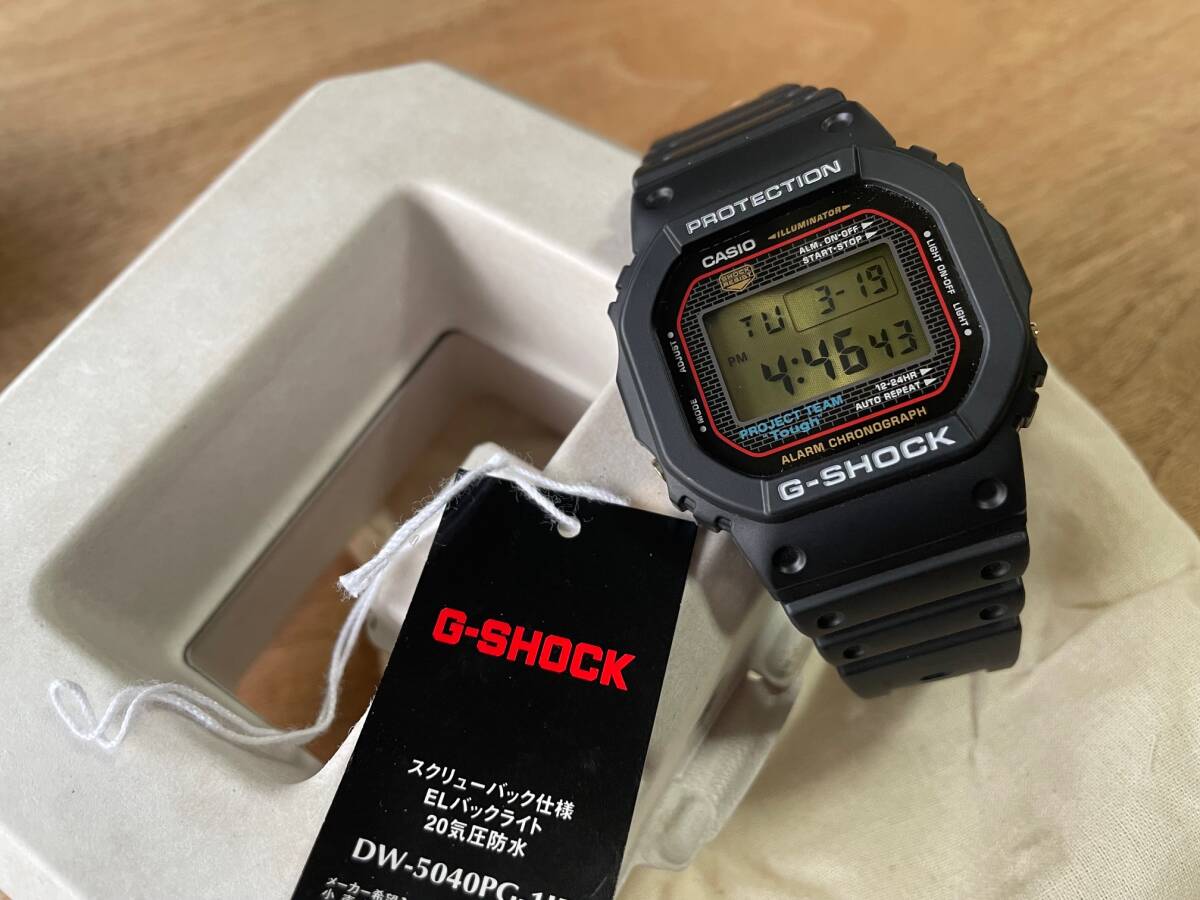 新品 未使用品カシオ CASIO G-SHOCK ジーショック DW-5040PG-1JR Gショック 40周年モデル 40th 限定 クリスタライズド_画像2