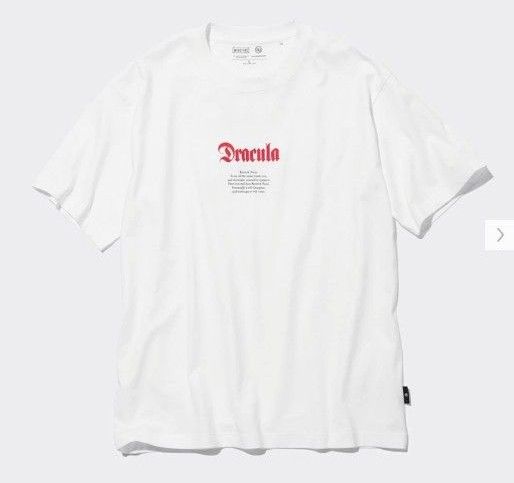 サイズL GU × UNDERCOVER グラフィックTシャツ (5分袖) アンダーカバー ドラキュラ DRACULA