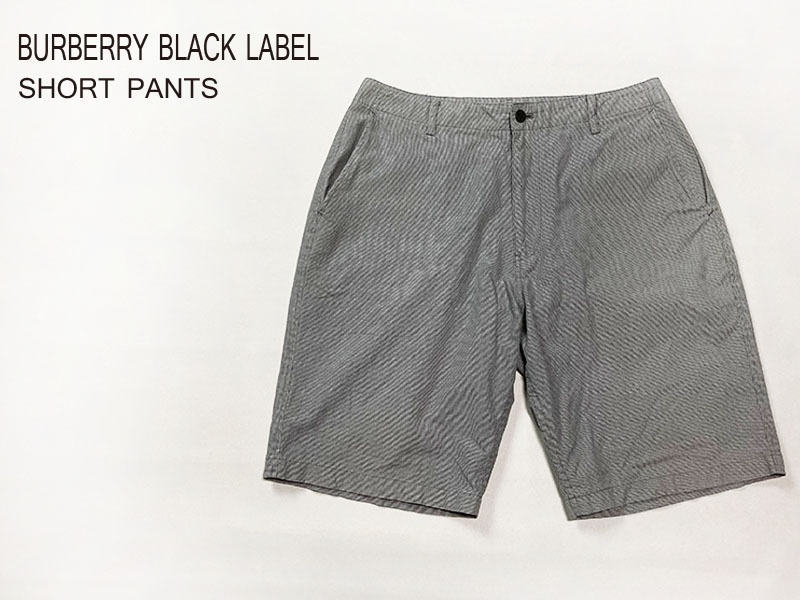 BURBERRY BLACK LABEL バーバリー ブラックレーベル ハーフパンツ ショートパンツ メンズ size 76 株式会社 三陽商会の画像1