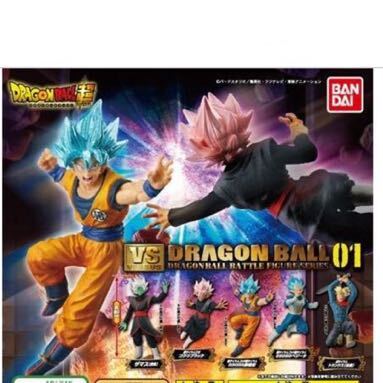 ドラゴンボール超 VSドラゴンボール01 全5種 ガチャ ロゼ ゴクウブラック SSGSS(超サイヤ人ゴッド超サイヤ人)孫悟空 ベジータ フィギュア_画像3