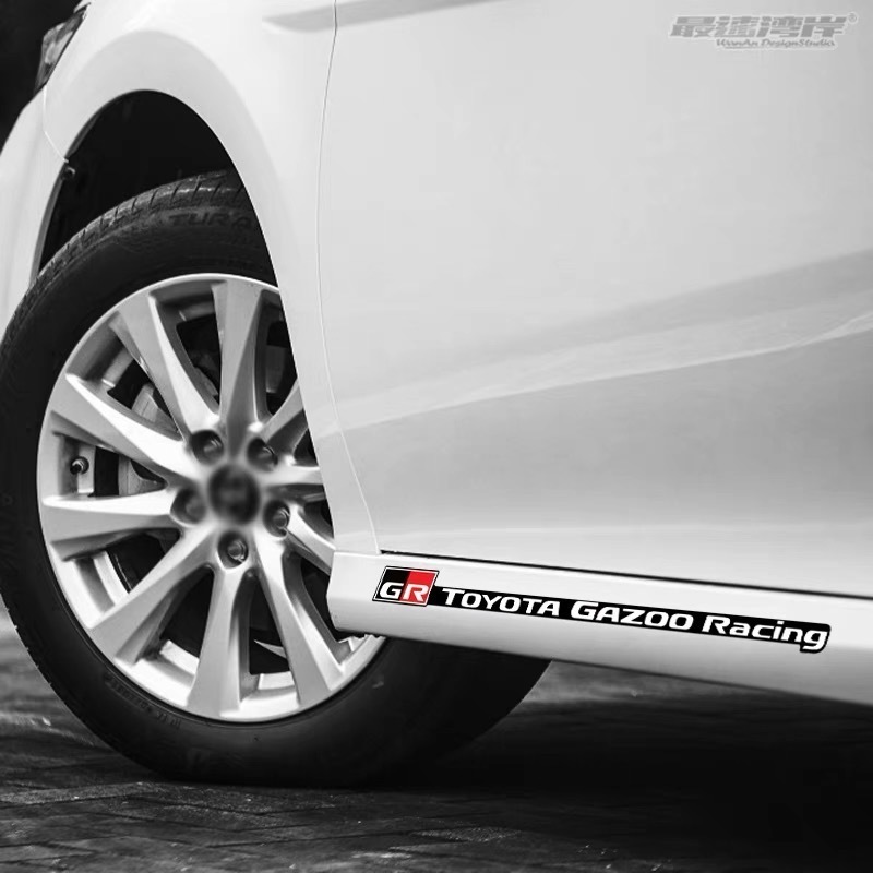 新型　トヨタ GR TOYOTA GAZOO Racingステッカー黒＆赤 1枚_画像3