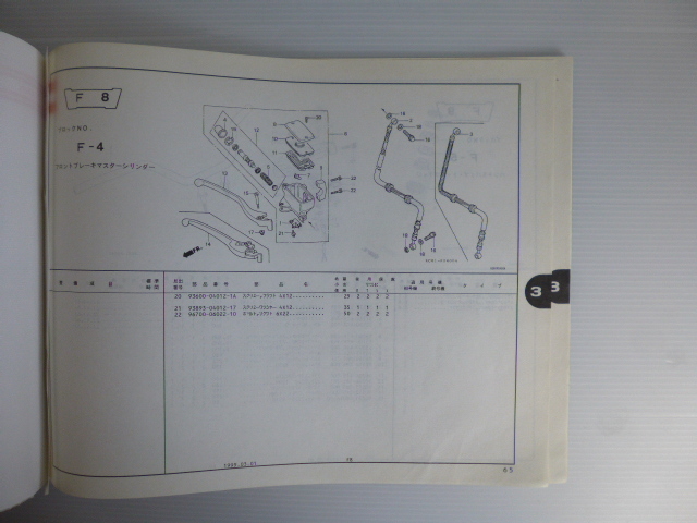 ホンダV-TWINマグナ250パーツカタログVT250CR/CT/CV/CX（MC29-1000001～）6版送料無料_画像5