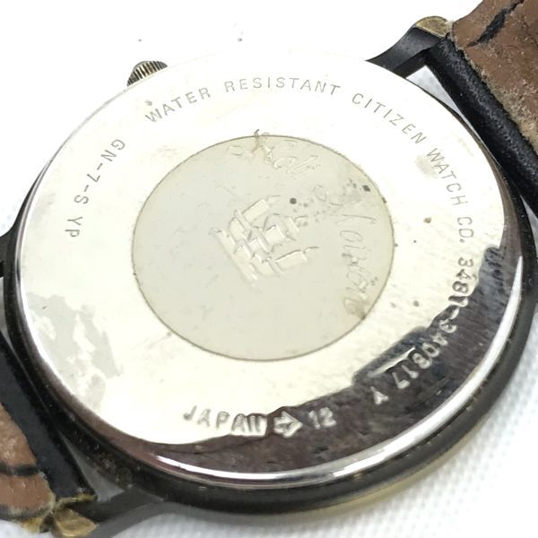 CITIZEN シチズン CLUB LA MER クラブラメール 腕時計 3481-340817 Y クオーツ ラウンド アイボリー ブラック ヴィンテージ コレクション_画像6