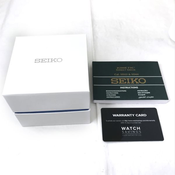 美品 SEIKO セイコー スポーチュラ 腕時計 自動巻 KINETIC キネティック ダイレクトドライブ SRG019P1 箱付き コレクション 動作確認済_画像6