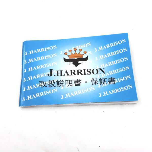 新品 J.HARRISON ジョンハリソン 腕時計 JH-003GB 自動巻き アナログ ラウンド ブラック ゴールド マルチカレンダー 動作確認済み。の画像7