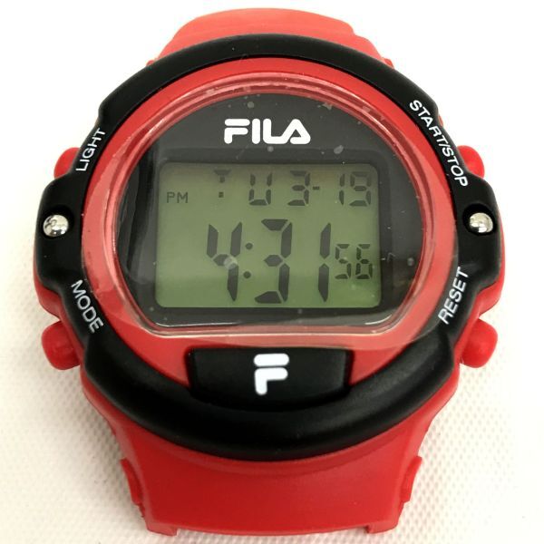 FILA フィラ 腕時計 クオーツ デジタル カレンダー レッド コレクション コレクター カジュアル 新品電池交換済 動作確認済 箱付き_画像1