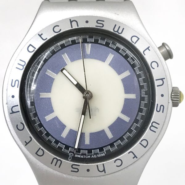 Swatch スウォッチ IRONY アイロニー 腕時計 クオーツ コレクション コレクター ブルー ラウンド おしゃれ シンプル 電池交換済 動作確認済の画像1