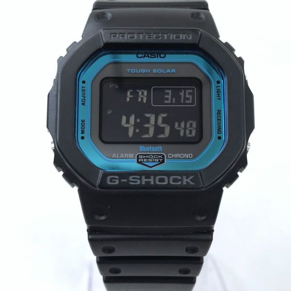 美品 CASIO カシオ G-SHOCK ジーショック MULTI BAND 6 腕時計 Bluetooth GW-B5600-2 電波ソーラー デジタル スクエア ブラック 動作確認済の画像2