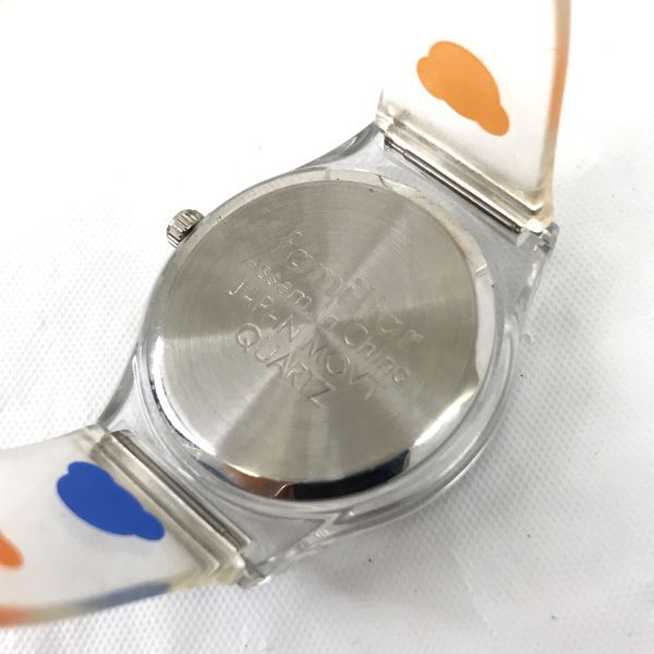 familiar ファミリア 腕時計 クオーツ アナログ クリア かわいい コレクション シンプル ファッション 電池交換済み 動作確認済みの画像6