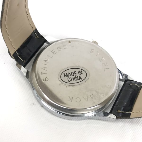 Featurely 腕時計 クオーツ コレクション コレクター ブラック シルバー シンプル アナログ 軽量 軽い カジュアル 電池交換済 動作確認済の画像5