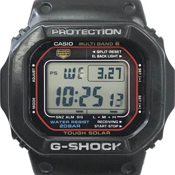 CASIO カシオ G-SHOCK ジーショック MULTIBAND6 マルチバンド6 腕時計 GW-M5610-1 電波ソーラー デジタル スクエア ブラック 動作確認済み_画像1