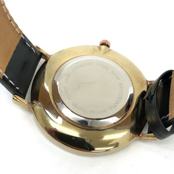 新品 BROOKIANA ブルッキアーナ 腕時計 クオーツ BA3102-RSBLBK アナログ ブラック ゴールド 大理石柄 シンプル コレクション おしゃれの画像6