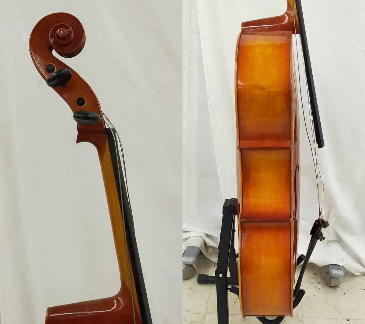 T7609*[ б/у ][ Kagawa префектура прямой самовывоз ]SUZUKI Suzuki No.74 4/4 виолончель мягкий чехол есть 