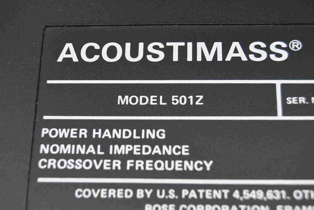 F☆BOSE ボーズ スピーカーシステム ACOUSTIMASS MODEL 501Z ☆中古☆の画像7