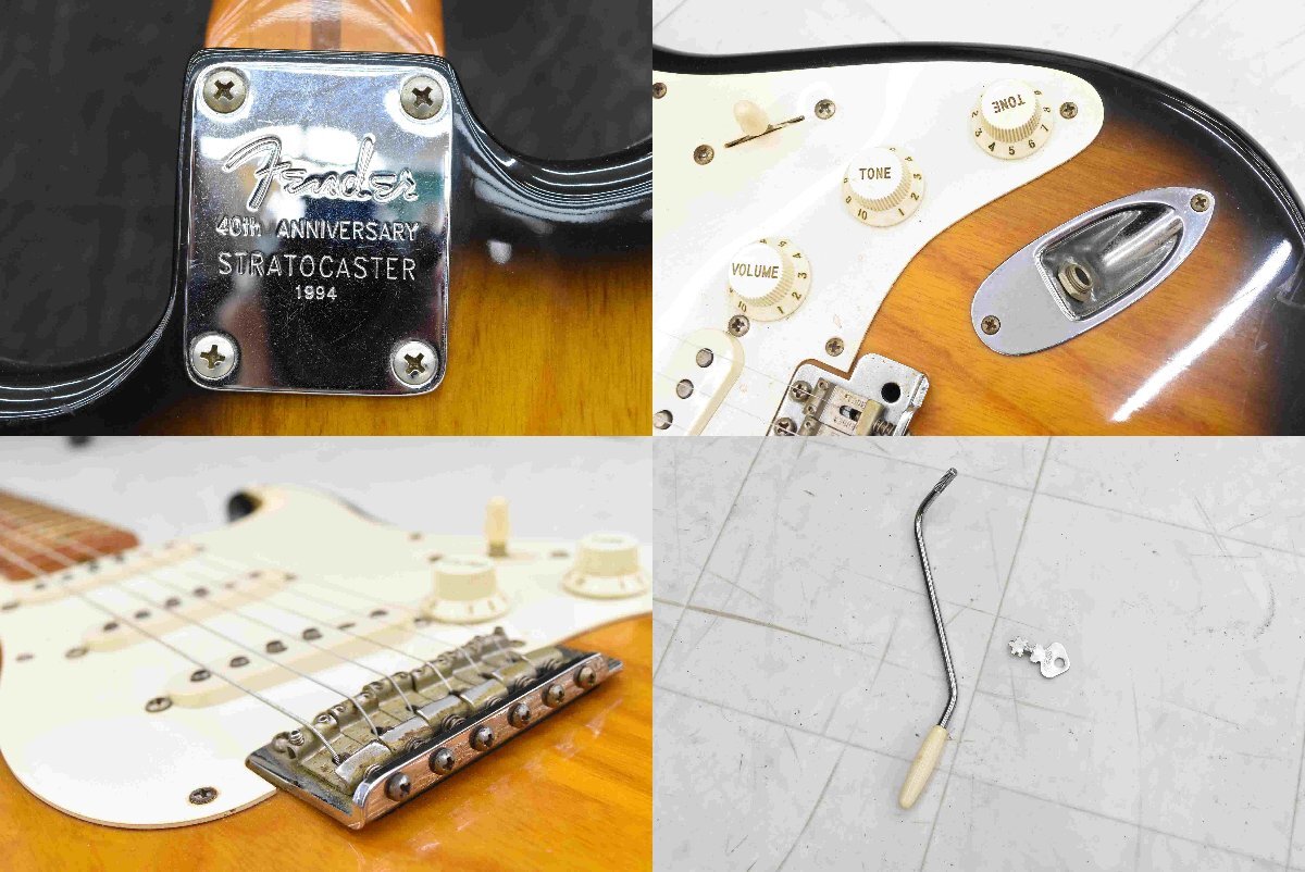 F☆Fender フェンダー STRATOCASTER 40th Aniversary エレキギター ☆中古☆の画像9