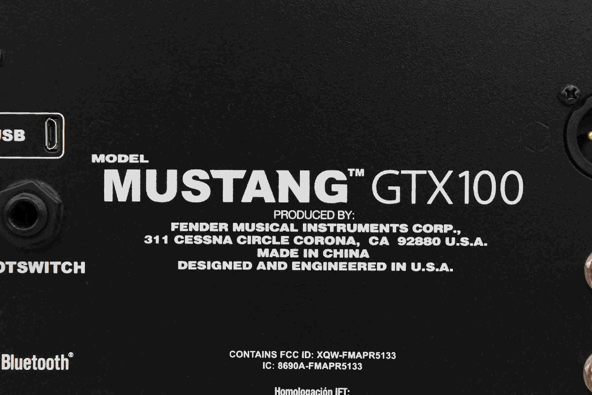 F☆Fender フェンダー Mustang GTX100 ギターアンプ コンボアンプ ☆中古☆_画像8