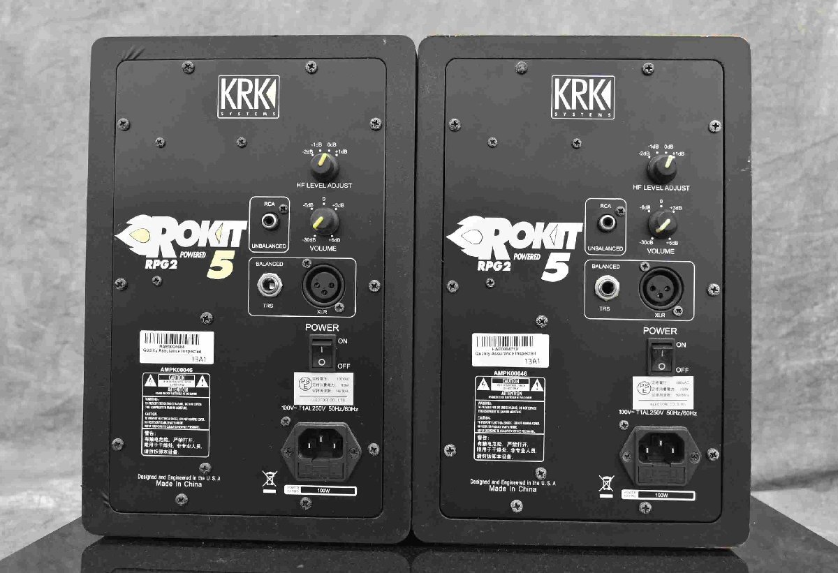 F☆KRK パワードモニタースピーカー ペア RPG2 ROKIT 5 ☆中古☆_画像7