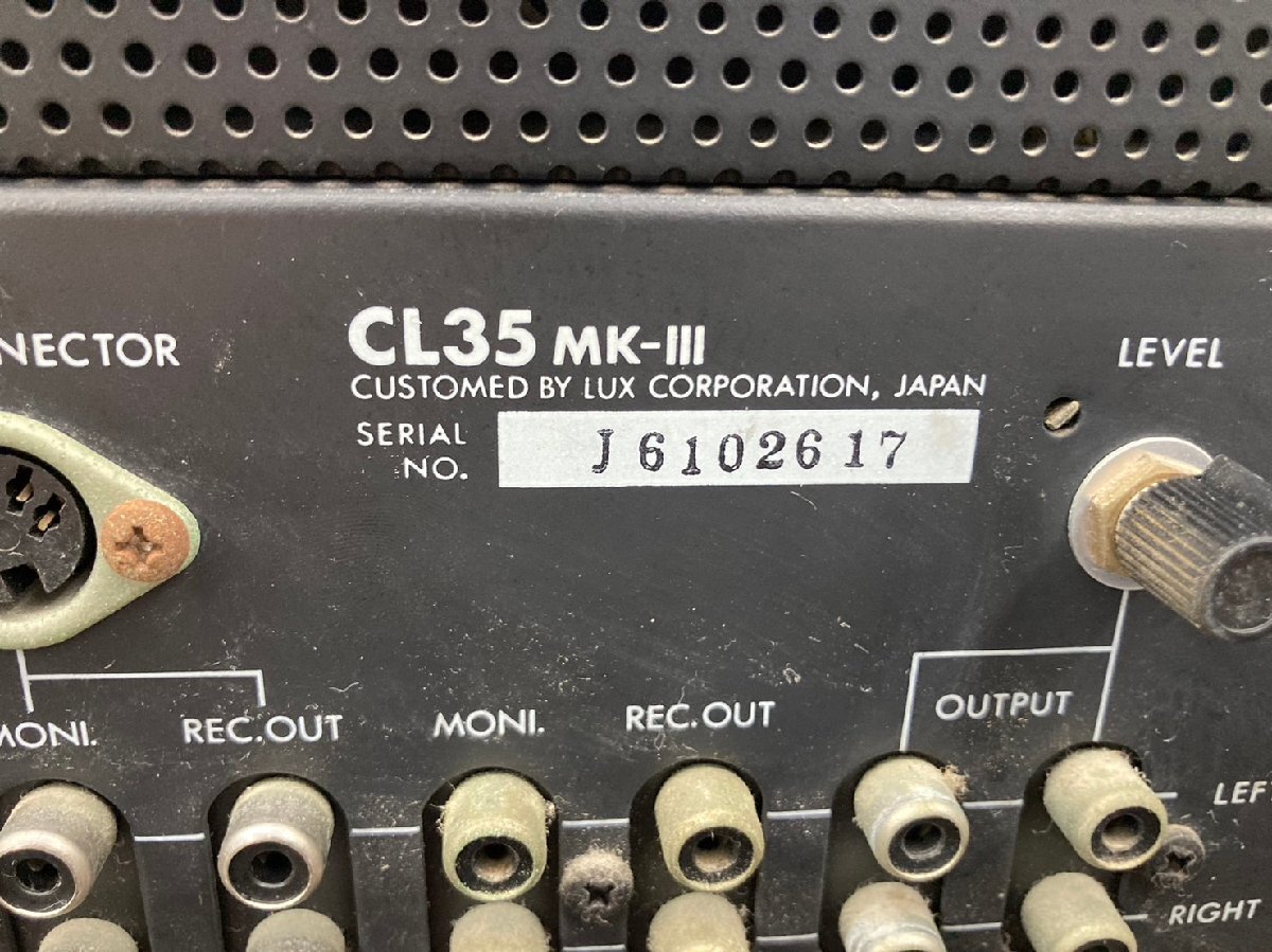 T7327＊【ジャンク】LUXMAN ラックスマン CL35 MK-III 真空管コントロールアンプ_画像5
