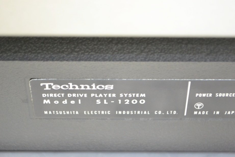 K●【現状品】Technics SL-1200 ターンテーブル テクニクス_画像8