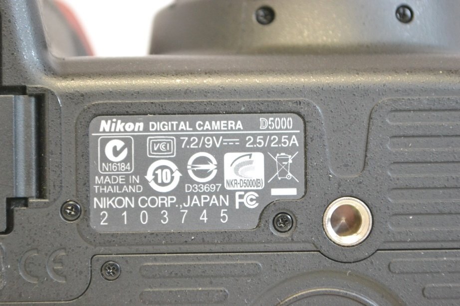 K●【現状品】Nikon D5000 ダブルズームキット デジタル一眼レフカメラ ニコン_画像9