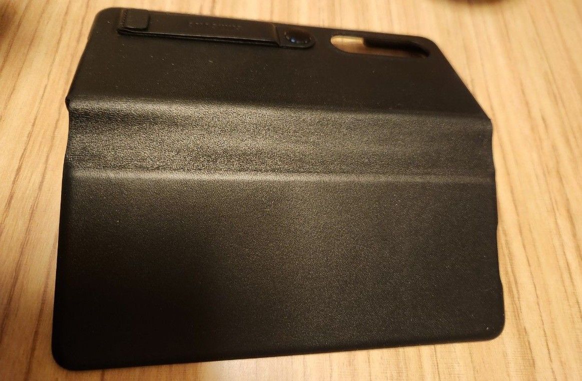 純正 Leather Flip Cover ブラック Galaxy Z Fold3 5G