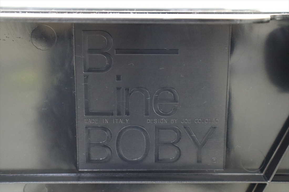  beautiful goods * regular goods //B-LINE Be line Bobby Wagon 3 step 5 tray black Joe Colombojoe* cologne bo acrylic fiber plate attaching // cabinet 