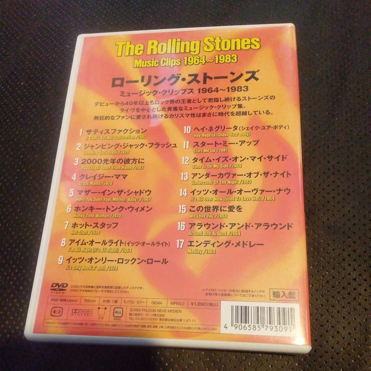 ローリングストーンズ ROLLING STONES ミュージッククリップス 1964~1983 MUSIC CLIPS 1964-1983