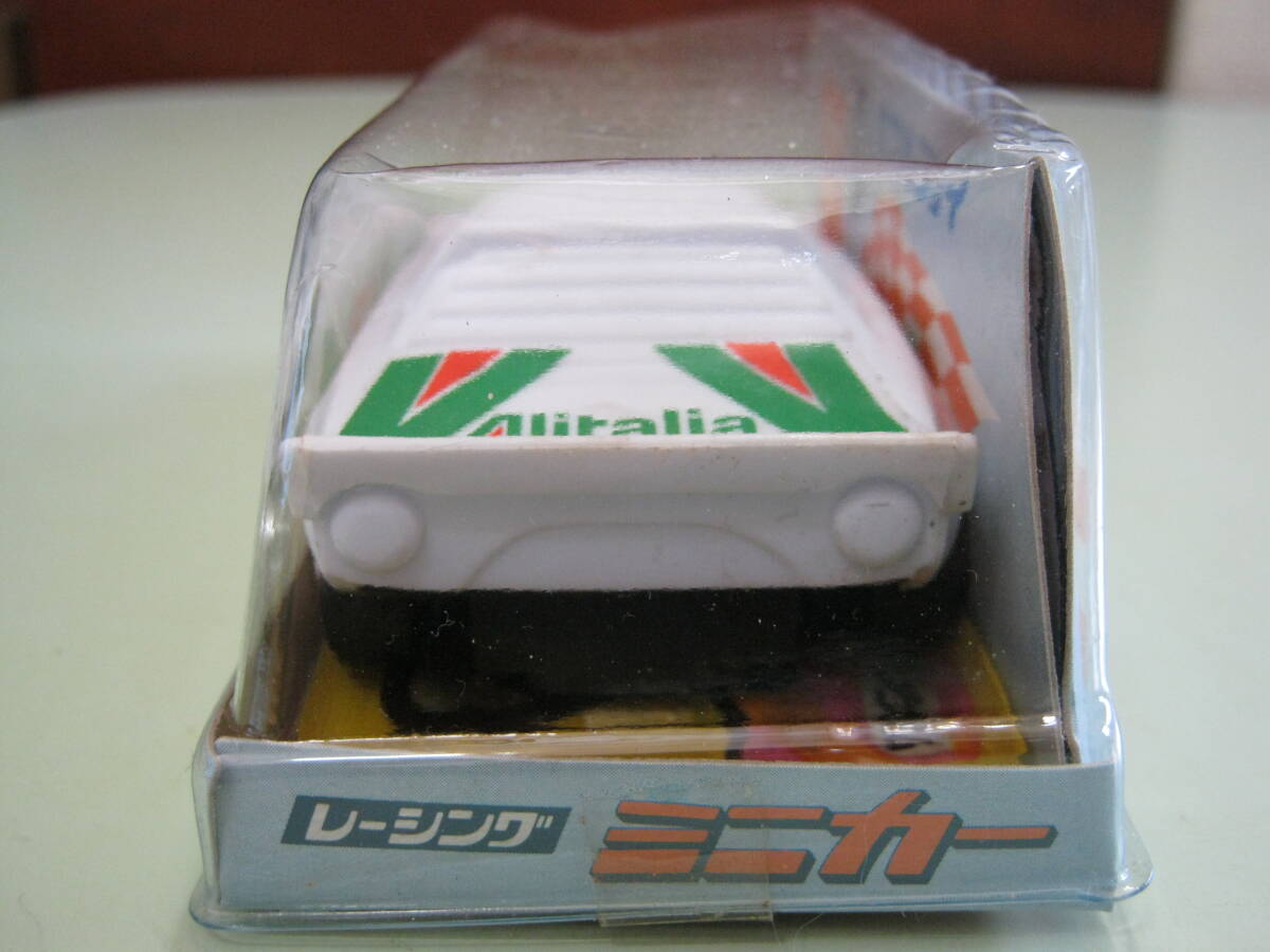 Meiji[ double Joy racing minicar Lancia Stratos /1970 period. chewing gum attaching Shokugan plastic / bag zen my attaching / Hong Kong made ]