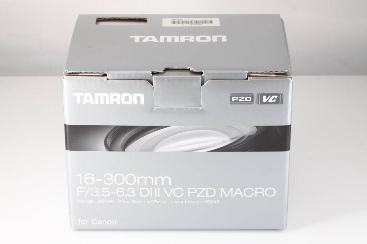 ★超極上美観★ TAMRON 16-300mm F3.5-6.3 Di II VC PZD MACRO Canon用 シリアル一致元箱付 ★完動品★ キャノン #052_画像1