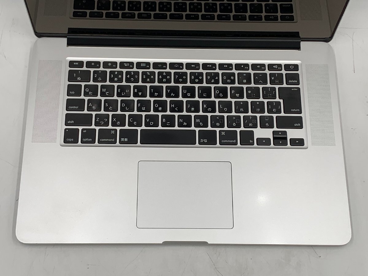 訳アリ ★充放電回数：90★ MacBook Pro (Retina, 15-inch, Mid 2015) A1398 Core i7/2.5GHz RAM:16GB/SSD:512GB 2,880 x 1,800 シルバー_画像3