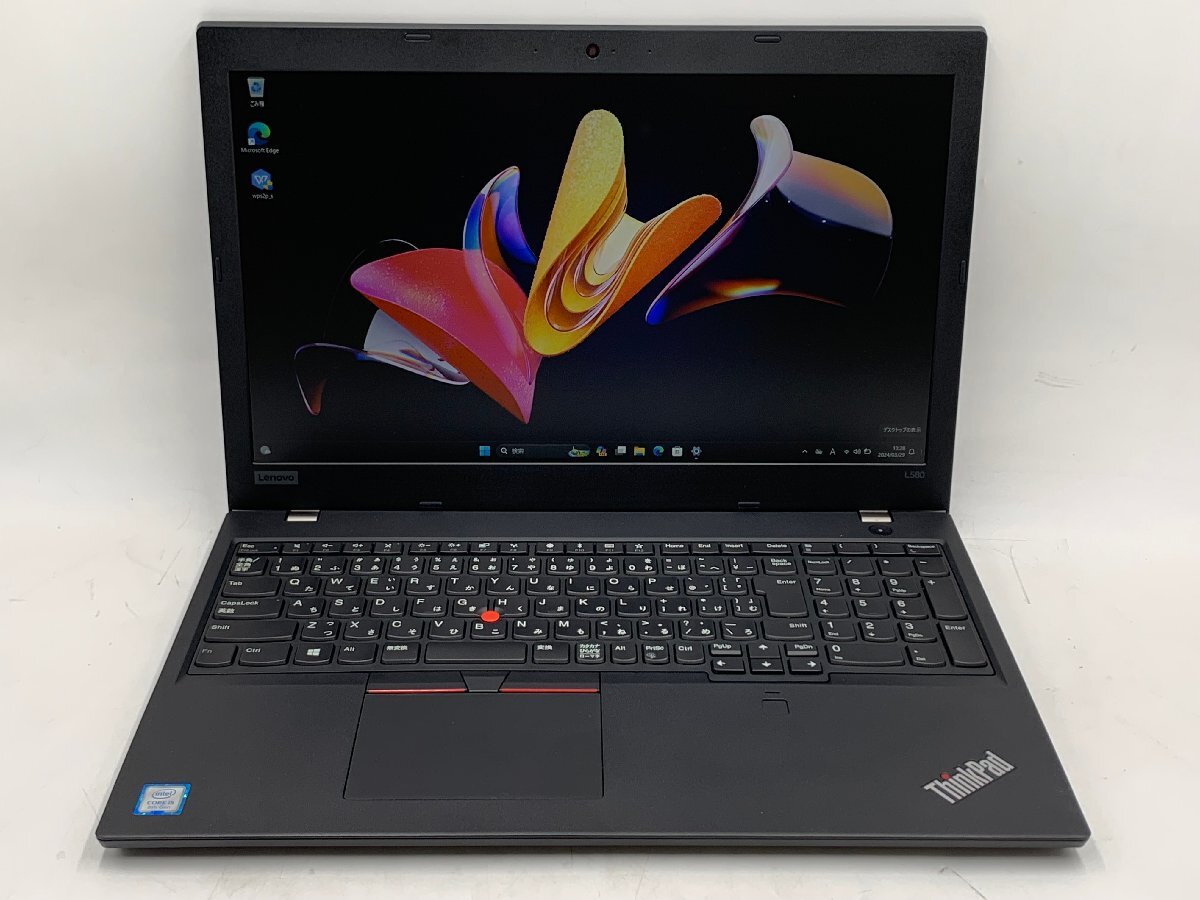 Lenovo ThinkPad L580 Core i5 8250U 1.6GHz/16GB/256GB(SSD)/15.6W/FHD(1920x1080)/Win11 ノートパソコンの画像1