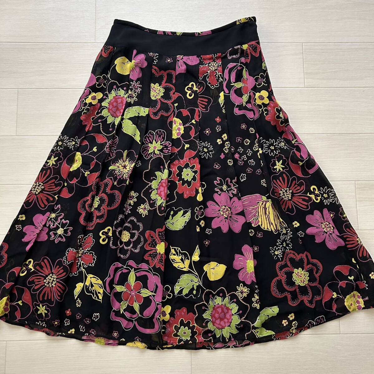 klitsia total pattern floral print flair skirt three . association beautiful goods 40