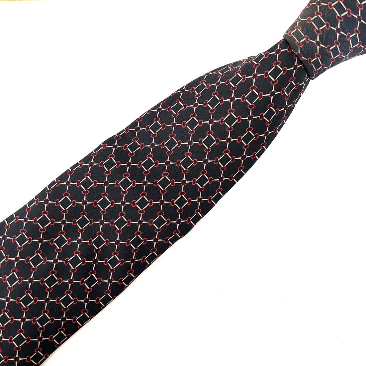 CELINE Celine necktie Italy made silk with logo 